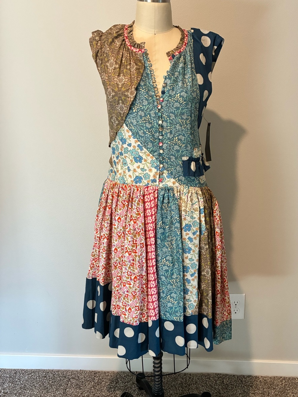 NWT Vintage Marc by Marc Jacobs patchwork dress